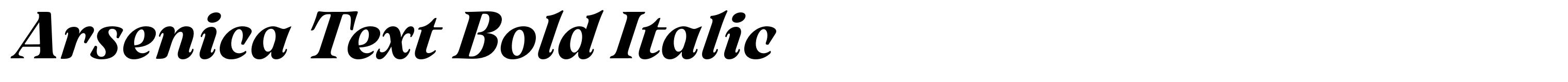 Arsenica Text Bold Italic